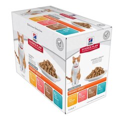 Hill'S Science Plan Feline Adult Multipack koos linnulihaga, 12x85 g hind ja info | Konservid kassidele | kaup24.ee