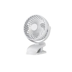 Väike lauaarvuti ventilaator Earise F4 USB 2W ABS 25dB 360° 1200mAh hind ja info | Lisatarvikud korpustele | kaup24.ee