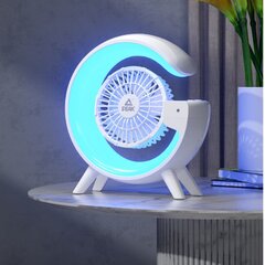 Väike lauaarvuti ventilaator Peak 99431835 USB 4.5W ABS-PP 180° 2000mAh LED hind ja info | Lisatarvikud korpustele | kaup24.ee