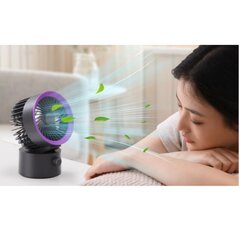 Väike lauaarvuti ventilaator Keky LLD-F87 ABS PP USB 35DB 5W Type-C 2000mAh hind ja info | Lisatarvikud korpustele | kaup24.ee