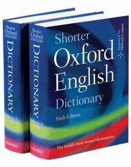 Shorter Oxford English Dictionary 6th Revised edition hind ja info | Võõrkeele õppematerjalid | kaup24.ee