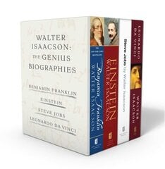 Walter Isaacson: The Genius Biographies: Benjamin Franklin, Einstein, Steve Jobs, and Leonardo Da Vinci Boxed Set ed. hind ja info | Elulooraamatud, biograafiad, memuaarid | kaup24.ee