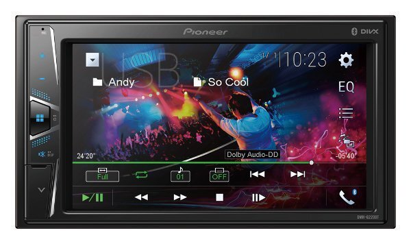 Autoraadio Pioneer, DMH-G220BT mängija 6.2" ekraaniga, iPod/iPhone hind ja info | Autoraadiod, multimeedia | kaup24.ee