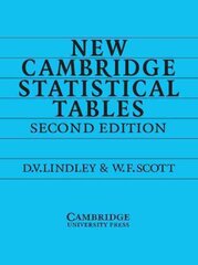 New Cambridge Statistical Tables 2nd Revised edition hind ja info | Majandusalased raamatud | kaup24.ee