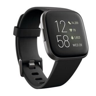 Fitbit Versa 2 Black/Carbon цена и информация | Nutikellad (smartwatch) | kaup24.ee