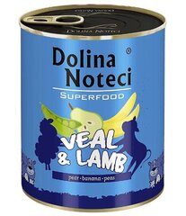 Dolina Noteci Premium SuperFood koos vasika- ja lambalihaga, 6x400 g hind ja info | Konservid koertele | kaup24.ee