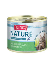 Schmusy Nature с тунцом и овощами, 185 гр цена и информация | Кошачьи консервы | kaup24.ee