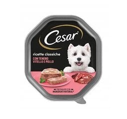 Cesar koos vasika- ja linnulihaga, 14x150 g hind ja info | Konservid koertele | kaup24.ee