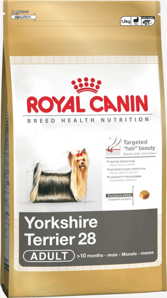 Royal Canin Yorkshire Terrier Adult 0,5 kg hind ja info | Kuivtoit koertele | kaup24.ee