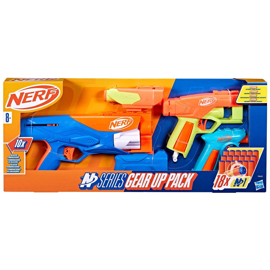 NRelvakomplekt Nerf N Series Gear up pack, 3 tk цена и информация | Poiste mänguasjad | kaup24.ee