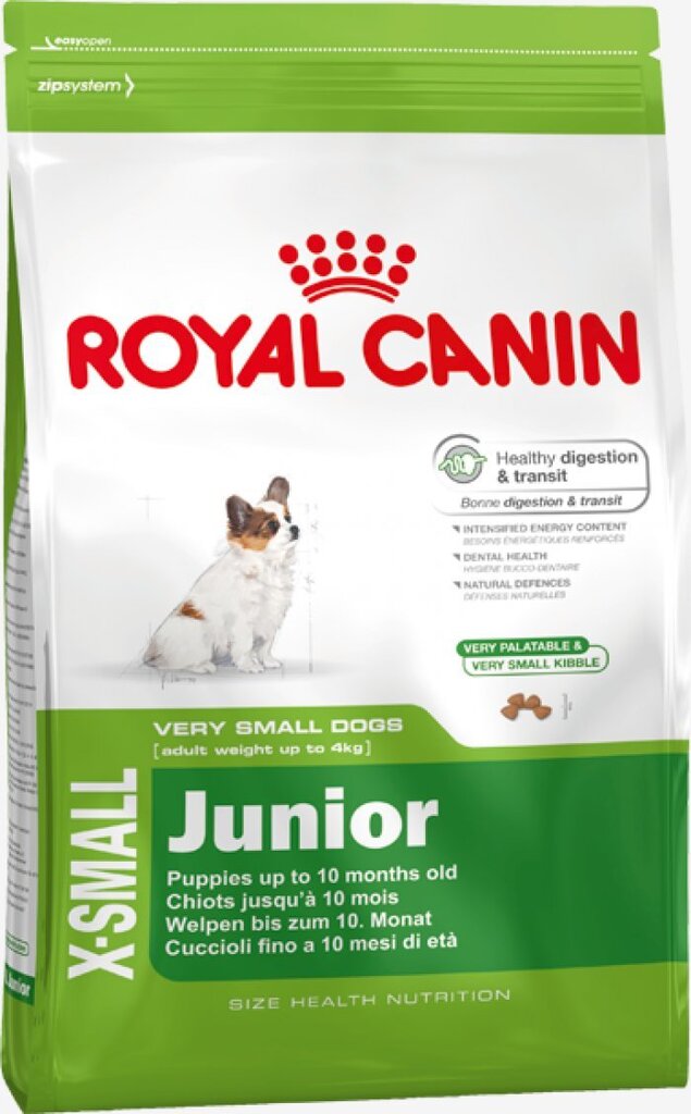 Royal Canin X-Small Junior 0,5 kg цена и информация | Kuivtoit koertele | kaup24.ee