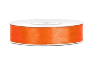 Satiinpael, oranž, 12 mm/25 m, 1 tk/25 m hind ja info | Kingituste pakendid | kaup24.ee