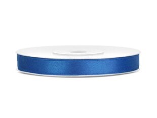 Атласная ленточка Royal Blue, синяя, 6 мм/25 м, 1 шт/25 м цена и информация | Подарочные упаковки | kaup24.ee
