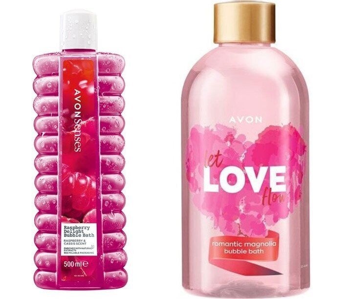 Avon vannivahukomplekt Raspberry Delight and Let Love Flow цена и информация | Dušigeelid, õlid | kaup24.ee