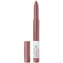 Kauapüsiv matt huulepulk Maybelline New York Super Stay Ink Crayon 2 g, 15 Lead the Way цена и информация | Помады, бальзамы, блеск для губ | kaup24.ee