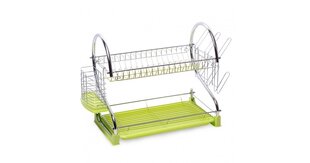 Зеленая сушилка для посуды KAMILLE 0762A цена и информация | Столовые и кухонные приборы | kaup24.ee