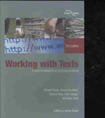 Working with Texts: A Core Introduction to Language Analysis hind ja info | Võõrkeele õppematerjalid | kaup24.ee