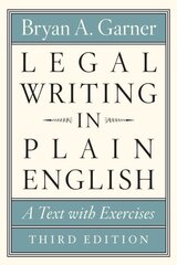 Legal Writing in Plain English, Third Edition: A Text with Exercises Third Edition hind ja info | Majandusalased raamatud | kaup24.ee