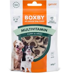 Maius koertele Boxby Multivitamin naturaalne, veiselihaga, 140 g hind ja info | Maiustused koertele | kaup24.ee