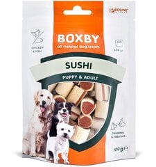 Maius koertele Boxby Sushi naturaalne, kanaliha ja kalaga, 100 g hind ja info | Maiustused koertele | kaup24.ee