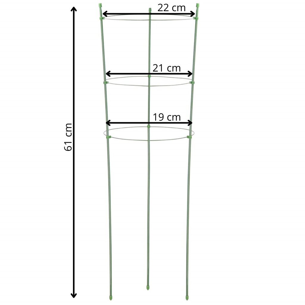 Lillerõnga tugi Springos HA5166 60 cm цена и информация | Dekoratiivsed lillepotid | kaup24.ee