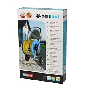 Cellfast Aluplus 1/2 "60m voolikukäru hind ja info | Kastekannud, voolikud, niisutus | kaup24.ee