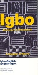 Igbo-English/English-Igbo Dictionary & Phrasebook цена и информация | Путеводители, путешествия | kaup24.ee