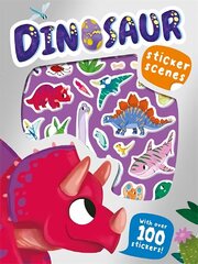 Dinosaur Sticker Scenes hind ja info | Väikelaste raamatud | kaup24.ee