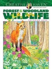 Creative Haven Forest & Woodland Wildlife Coloring Book hind ja info | Väikelaste raamatud | kaup24.ee