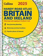 2025 Collins Handy Road Atlas Britain and Ireland: A5 Spiral цена и информация | Путеводители, путешествия | kaup24.ee