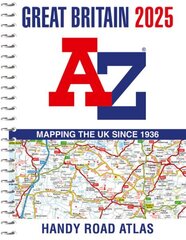 Great Britain A-Z Handy Road Atlas 2025 (A5 Spiral) hind ja info | Reisiraamatud, reisijuhid | kaup24.ee