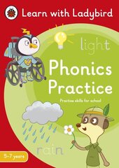 Phonics Practice: A Learn with Ladybird Activity Book (5-7 years): Ideal for home learning (KS1) цена и информация | Книги для малышей | kaup24.ee