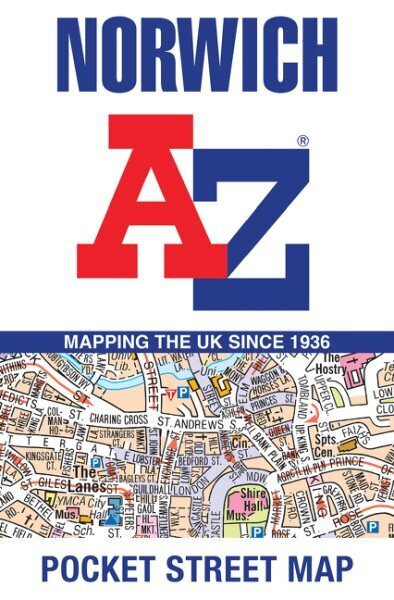 Norwich A-Z Pocket Street Map 2nd Revised edition цена и информация | Reisiraamatud, reisijuhid | kaup24.ee