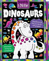 Scratch & Draw Dinosaurs - Scratch Art Activity Book цена и информация | Книги для малышей | kaup24.ee