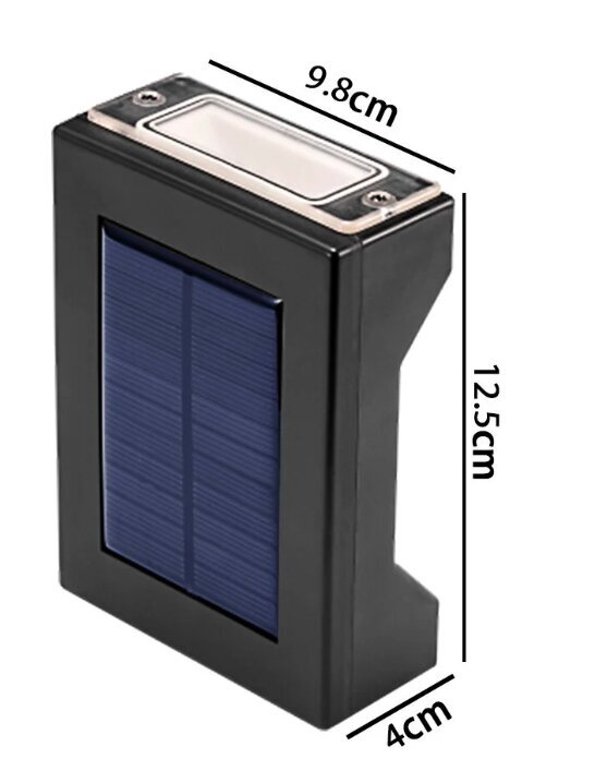 Happy People LS-01 Välislamp päikesepatareiga, 2 tk hind ja info | Aia- ja õuevalgustid | kaup24.ee