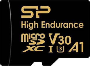 Silicon Power memory card microSDXC 128GB High Endurance + adapter цена и информация | USB накопители | kaup24.ee