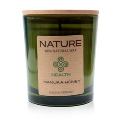 "Qult Senses of Nature – HEALTH" - Ароматические свечи в стакане с деревянной крышкой - " Manuka Honey" цена и информация | Подсвечники, свечи | kaup24.ee