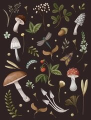 Mushroom Lined Journal hind ja info | Võõrkeele õppematerjalid | kaup24.ee