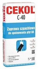 Vuugitäitemört kipsplaatide vuugitäitmiseks C-40 5kg цена и информация | Грунтовки, шпатлевки и др. | kaup24.ee