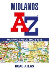 Midlands A-Z Road Atlas hind ja info | Reisiraamatud, reisijuhid | kaup24.ee