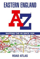 Eastern England A-Z Road Atlas hind ja info | Reisiraamatud, reisijuhid | kaup24.ee