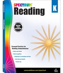 Spectrum Reading Workbook, Grade K: Volume 19 hind ja info | Noortekirjandus | kaup24.ee