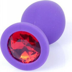 Boss Of Toys Plug-Jewellery Purple Silicon PLUG Medium- Red Diamond цена и информация | Анальные игрушки | kaup24.ee