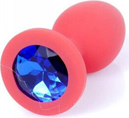 Boss Of Toys Plug-Jewellery Red Silicon PLUG Small- Blue Diamond цена и информация | Анальные игрушки | kaup24.ee