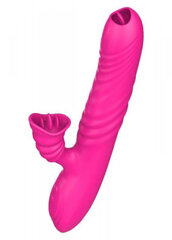 Boss Of Toys Wibrator-Angelia USB 3 functions of thrusting / 20 vibrations Pink цена и информация | БДСМ и фетиш | kaup24.ee