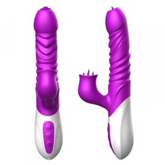 Boss Of Toys Wibrator-Silicone Vibrator USB 10 Function and Thrusting Function / Heating цена и информация | БДСМ и фетиш | kaup24.ee