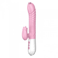 Boss Of Toys Wibrator-Silicone Vibrator USB 7 Function and Thrusting Function / Heating, pink цена и информация | БДСМ и фетиш | kaup24.ee