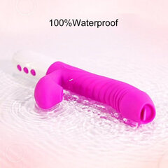 Boss Of Toys Wibrator-Silicone Vibrator USB 7 Function, Purple цена и информация | БДСМ и фетиш | kaup24.ee