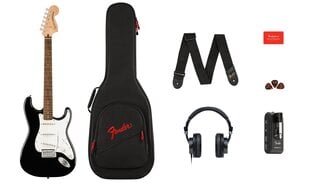 Elektrikitarri komplekt Fender Affinity Strat + Mustang Micro + HD9 hind ja info | Kitarrid | kaup24.ee