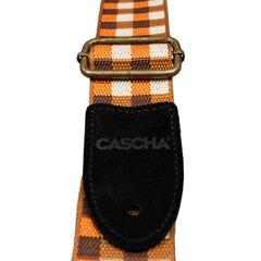 Ремешок для укулеле Cascha Jacquard - Checker Orange CUS-JW4 цена и информация | Принадлежности для музыкальных инструментов | kaup24.ee